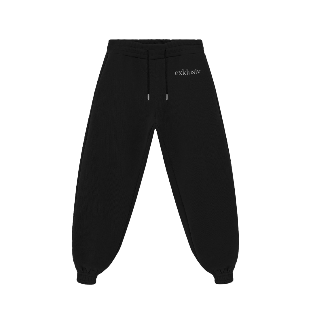 Black cuffed tracksuit online bottoms